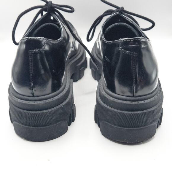 Steve Madden Helga Platform Oxfords Black Size 9 Dark Academia - Picture 5 of 12